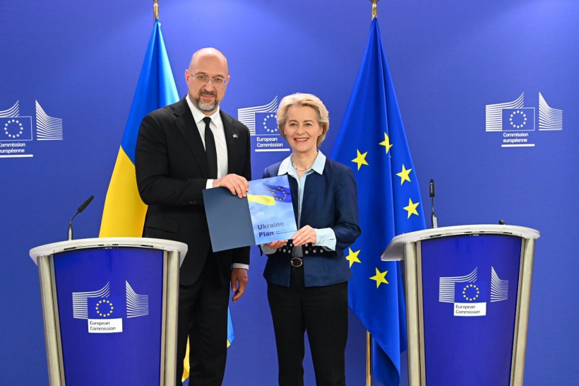 Прем’єр-міністр України Денис Шмигаль та Президент Європейської комісії Урсула фон дер Ляєн