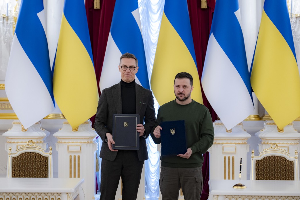 Президент України Володимир Зеленський і Президент Фінляндії Александр Стубб