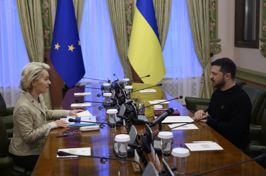 Президент України Володимир Зеленський та Президент Європейської комісії Урсула фон дер Ляєн