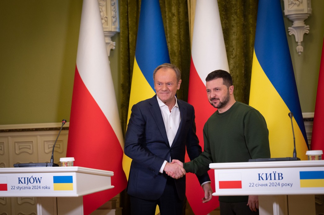 Президент України Володимир Зеленський провів зустріч із Прем’єр-міністром Республіки Польща Дональдом Туском