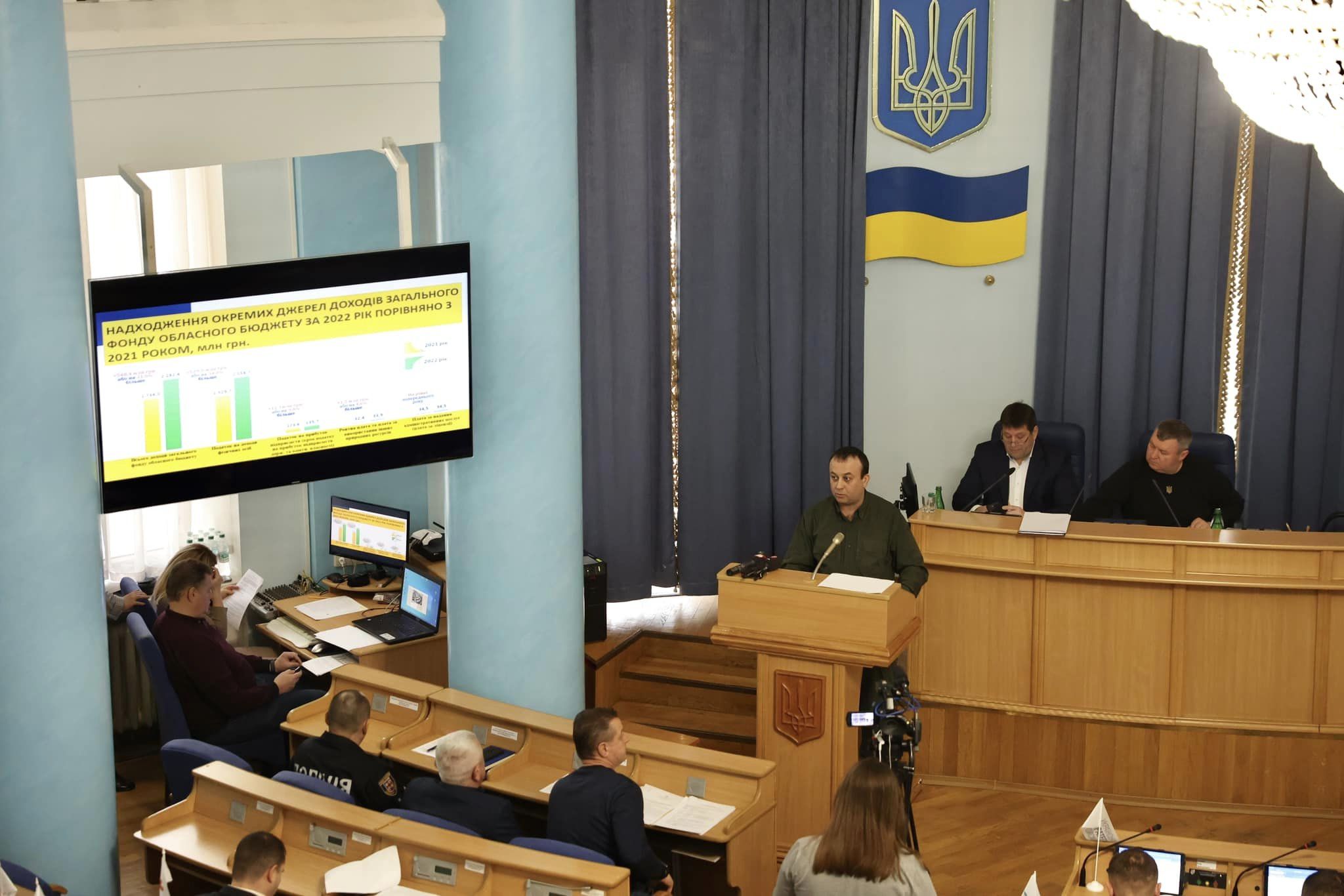 Сергій Борзов презентував звіт про роботу обласної військової адміністрації за ІІ півріччя 2022 року та І півріччя 2023-го
