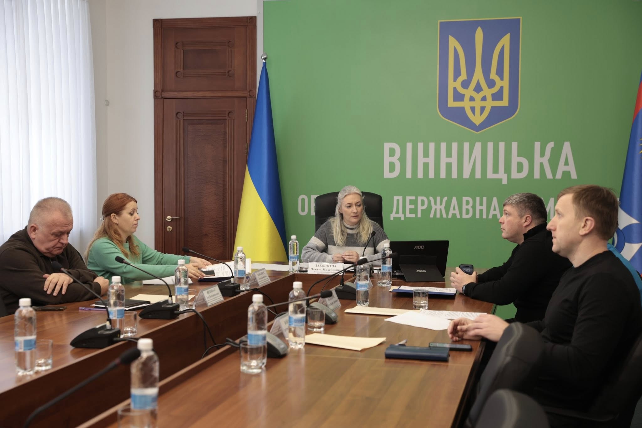 Начальниця обласної військової адміністрації Наталя Заболотна взяла участь у нараді щодо стану енергосистеми, життєзабезпечення країни та ліквідації наслідків негоди