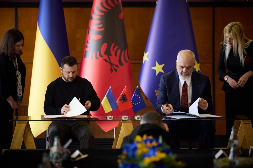 Володимир Зеленський та Еді Рама підписали Договір про дружбу та співробітництво між Україною та Албанією