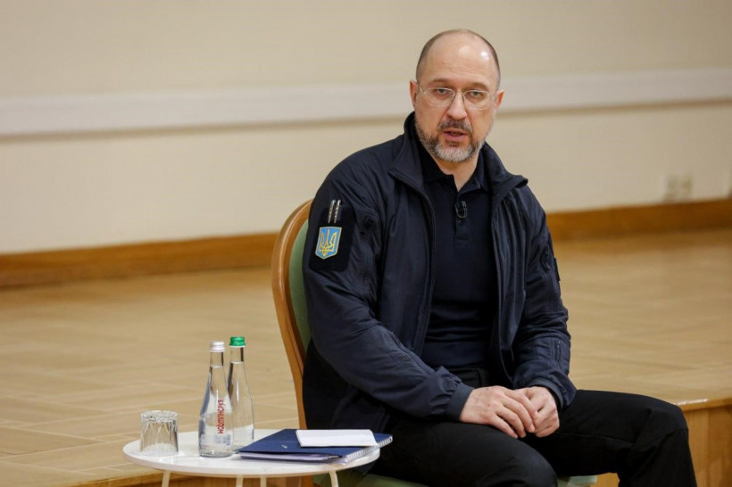 Прем’єр-міністр Денис Шмигаль під час прес-конференції