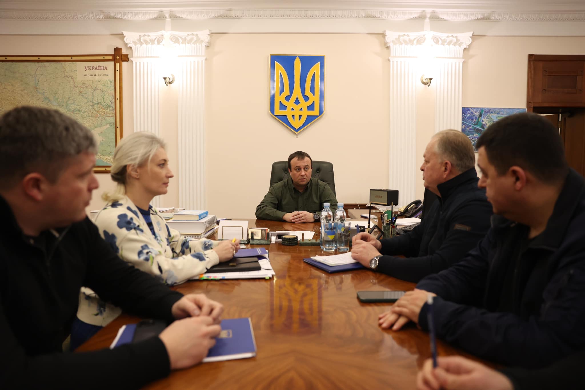 Начальник ОВА Сергій Борзов та його заступники