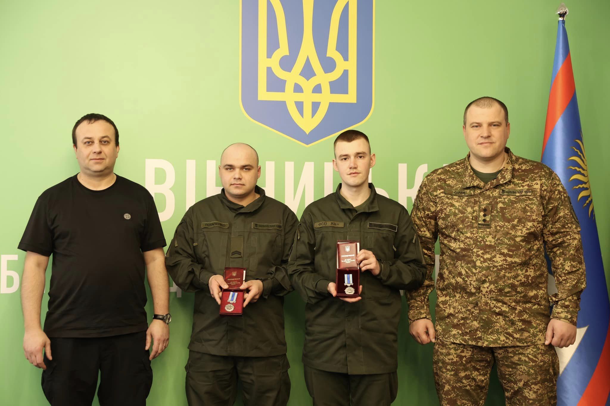 Двоє захисників з Вінниччини отримали державні нагороди «За військову службу Україні»