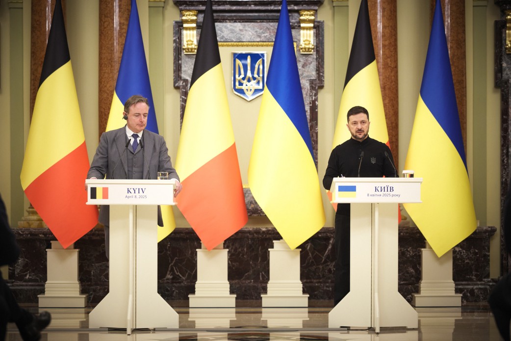 Президент України Володимир Зеленський та Прем’єр-міністр Бельгії Барт де Вевер
