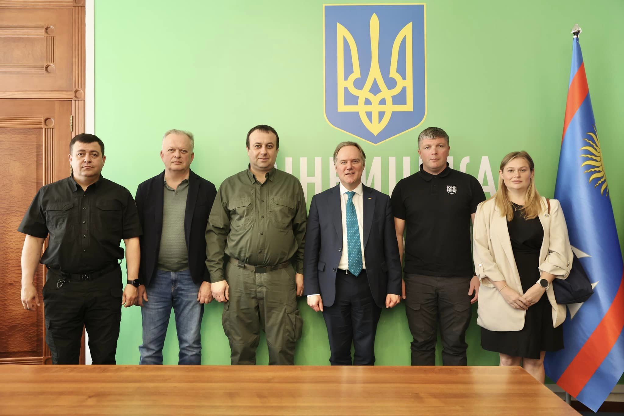 Начальник ОВА Сергій Борзов та учасники зустрічі 