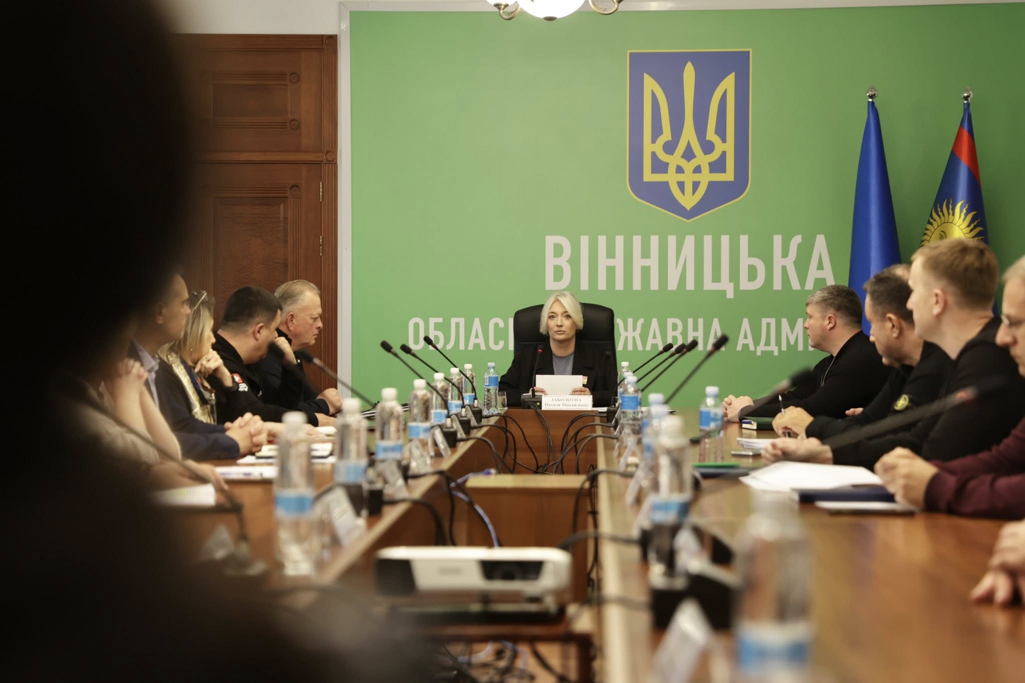 Перша заступниця начальника ОВА Наталя Заболотна провела апаратну нараду із керівниками структурних підрозділів ОВА та начальниками районних військових адміністрацій
