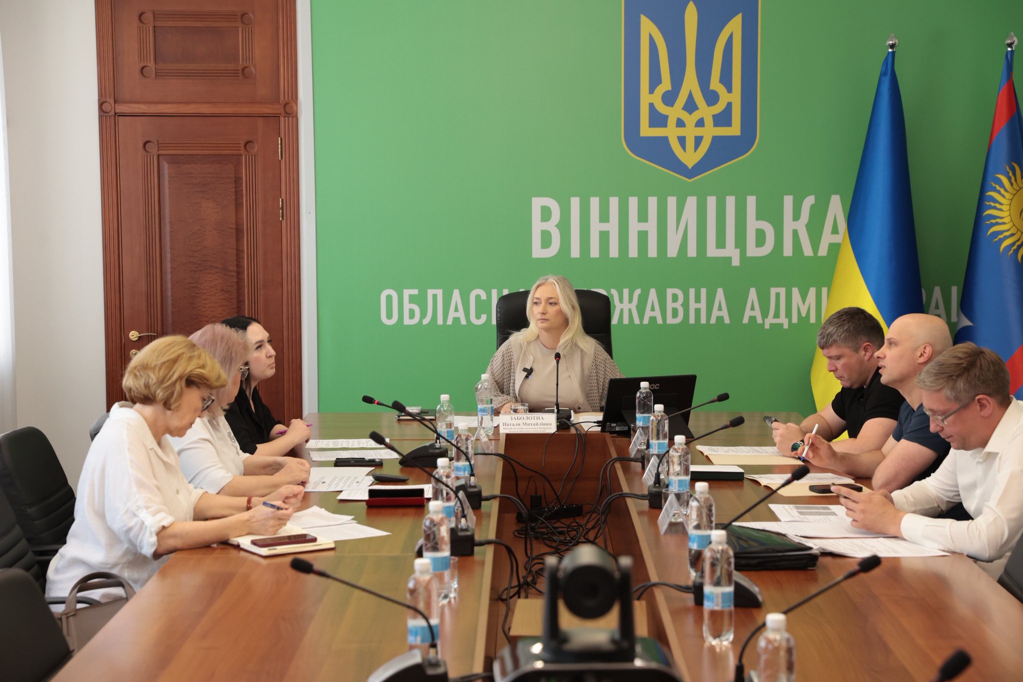 Перша заступниця начальника ОВА Наталя Заболотна провела нараду з представниками тергромад Вінниччини, районних військових адміністрацій та структурних підрозділів обласної військової адміністрації