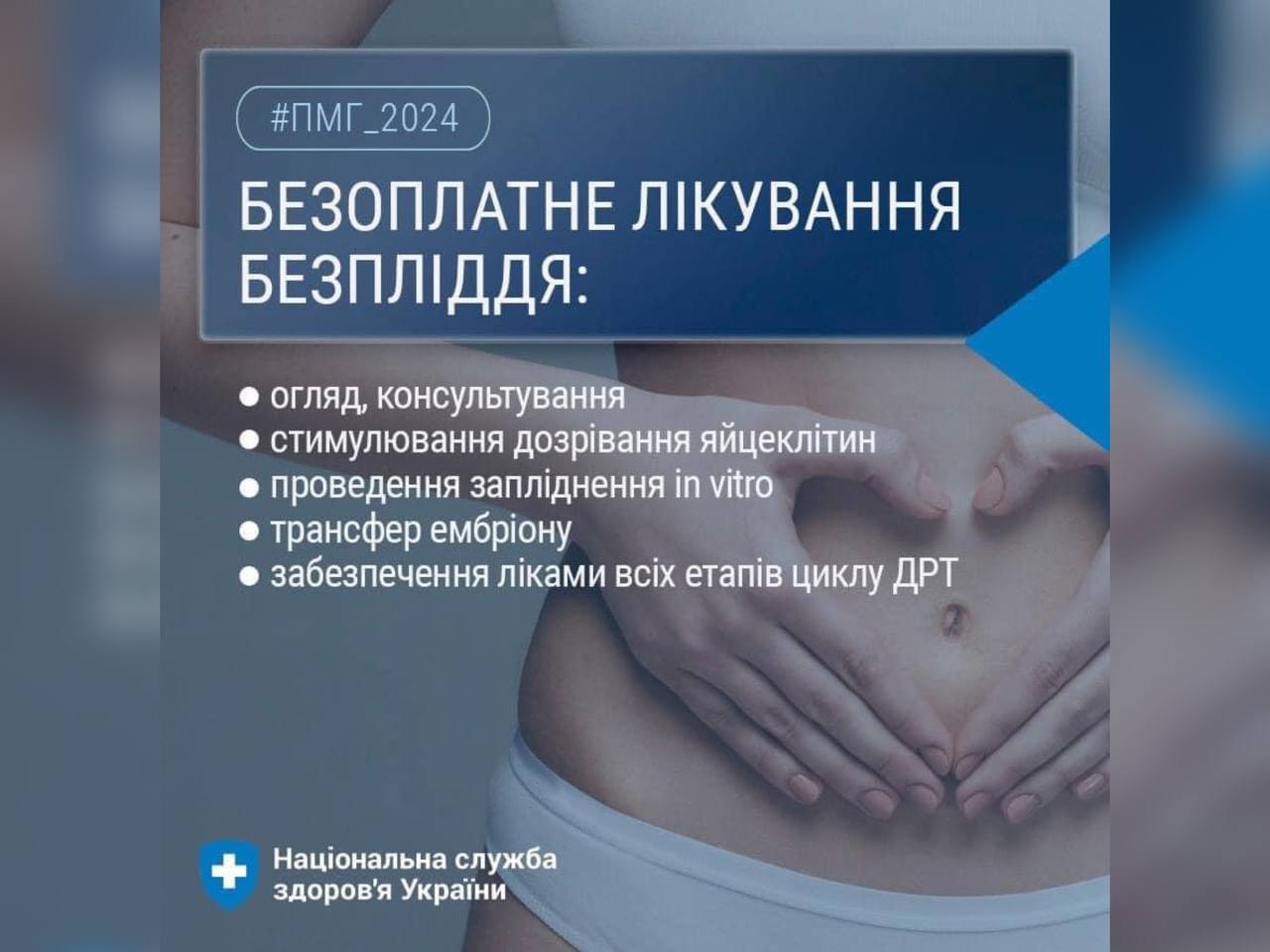інфографіка "Безоплатне лікування безпліддя"