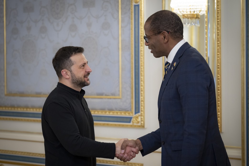 Президент України Володимир Зеленський та спікер Палати громад парламенту Канади Грег Фергюс