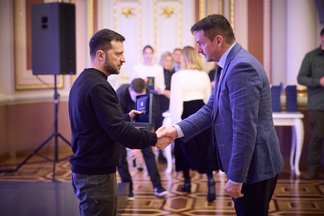 Президент України Володимир Зеленський та учасник заходу