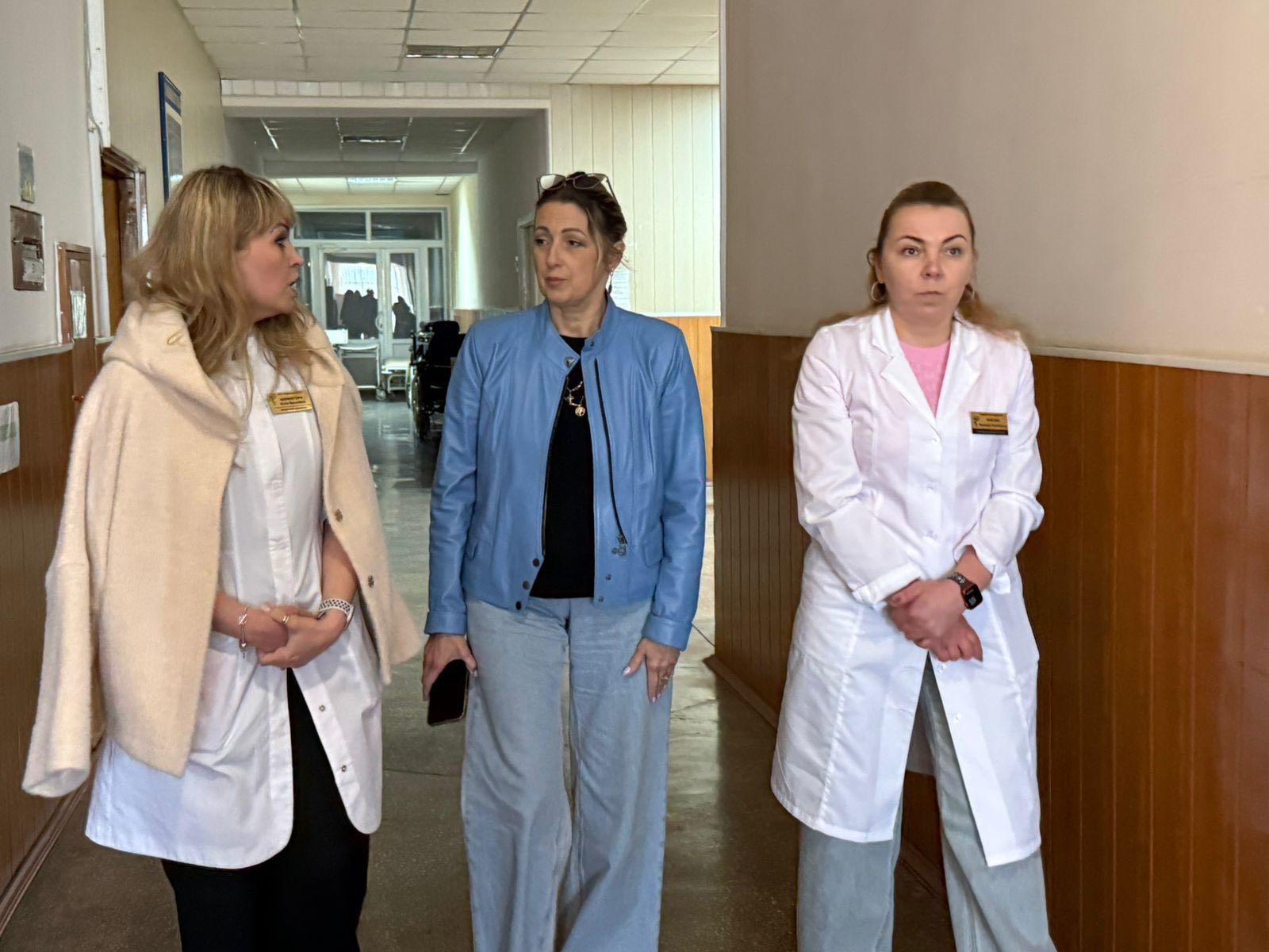 Директорка Департаменту охорони здоров’я та реабілітації Вінницької ОВА Ольга Задорожна з робочим візитом відвідала Хмільницьку ЦРЛ