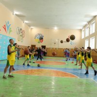Тренування баскетбольної команди до участі у змаганнях «Пліч-о-пліч. Всеукраїнські шкільні ліги»