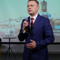 Директор Департаменту міжнародного співробітництва та регіонального розвитку ОВА Ігор Цехановський під час виступу на регіональному форумі «Вінниччина інноваційна: людина – освіта – бізнес – урядування»