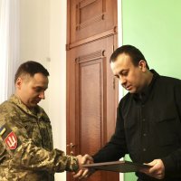 Начальник ОВА Сергій Борзов, заступник голови Вінницької обласної ради Володимир Кістіон та представник ВСП