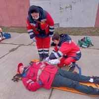 Показове заняття із надання медичної допомоги