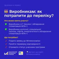 Інфографіка про те, як потрапити до переліку