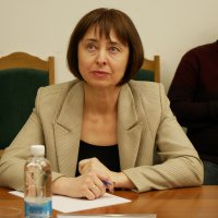 Учасниця зустрічі у конференц-залі Вінницької ОВА