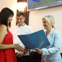 Перший заступник Начальника ОВА Наталя Заболотна, заступник голови обласної Ради Анатолій Ткач та учасниця заходу