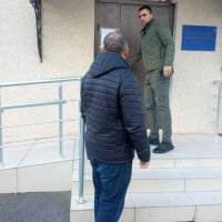 Заступник начальника Хмільницької районної військової адміністрації Дмитро Сидоренко та заступник Калинівського міського голови Олександр Щьов