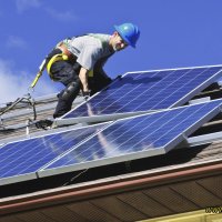 Solar panel installation