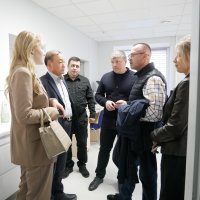 Заступники начальника ОВА Олександр Піщик та Андрій Кавунець з учасниками зустрічі