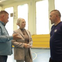Перша заступниця начальника ОВА Наталя Заболотна з учасниками тренувань