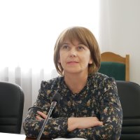 Учасниця засідання у конференц-залі Вінницької ОВА