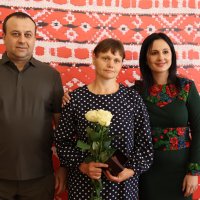 Начальник ОВА Сергій Борзов, народна депутатка України Ірина Борзова та учасниця заходу