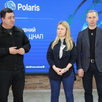 Заступник начальника ОВА Андрій Кавунець та тренери на початку заходу