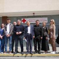 Заступники начальника ОВА Олександр Піщик та Андрій Кавунець з учасниками зустрічі