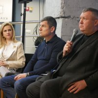 голова обласної Ради Вячеслав Соколовий,заступник голови обласної Ради Анатолій Ткач та директорка Агенції регіонального розвитку  Вінницької області Єлизавета Савчук