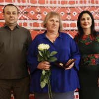 Начальник ОВА Сергій Борзов, народна депутатка України Ірина Борзова та учасниця заходу