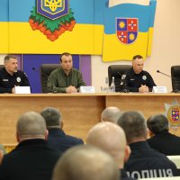 Начальник ОВА Сергій Борзов, Голова Національної поліції України Іван Вигівський, Начальник ГУНП у Вінницькій області Юрій Пархоменко