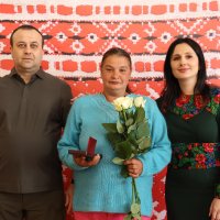 Начальник ОВА Сергій Борзов, народна депутатка України Ірина Борзова та учасниця заходу