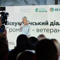 Перший заступник Начальника ОВА Наталя Заболотна під час виступу