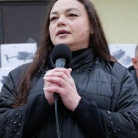 Ветеранка Юлія Щербань під час виступу