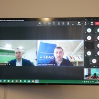 Директор Департаменту міжнародного співробітництва та регіонального розвитку ОВА Ігор Цехановський та керівник Вінницького регіонального офісу Програми Віталій Швець