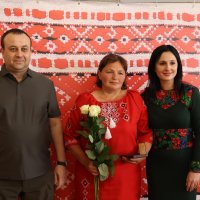 Начальник ОВА Сергій Борзов, народна депутатка України Ірина Борзова та учасниця заходу