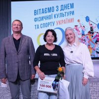 Перша  заступниця начальника ОВА Наталя Заболотна, заступник голови обласної Ради Ігор Івасюк та учасниця заходу