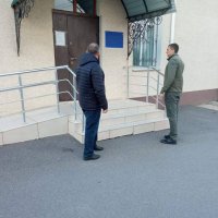 Заступник начальника Хмільницької районної військової адміністрації Дмитро Сидоренко та заступник Калинівського міського голови Олександр Щьов