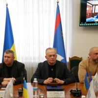 Заступник Начальника ОВА Сергій Здітовецький, голова обласної ради Вячеслав Соколовий та Вінницький міський голова Сергій Моргунов