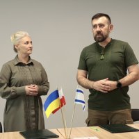 Перша заступниця начальника ОВА Наталя Заболотна та майор Армії оборони Ізраїлю у відставці Алекс Гальчинський