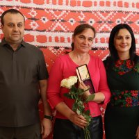 Начальник ОВА Сергій Борзов, народна депутатка України Ірина Борзова та учасниця заходу