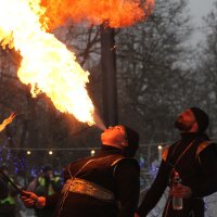 Учасники обласного новорічного свята