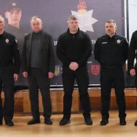 Заступник Начальника ОВА Олександр Піщик, заступник Вінницького міського голови Сергій Тимощук, ректор Харківського національного університету внутрішніх справ Валерій Сокуренко та начальник Головного управління Національної поліції у Вінницькій області полковник поліції Юрій Пархоменко