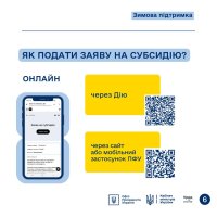 Інфографіка «Як подати заяву на субсидію онлайн?»