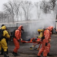 Надзвичайники відпрацьовують алгоритм дій реагування під час загрози